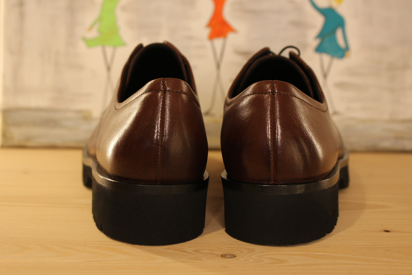 Derby femme en cuir marron HÖGL