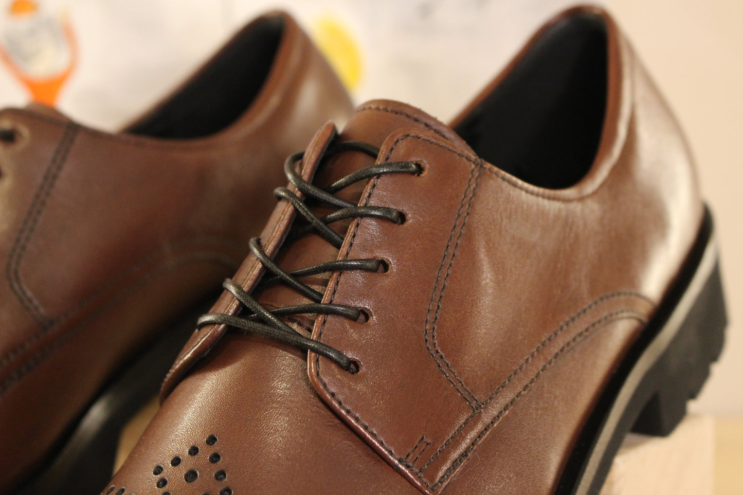 Derby femme en cuir marron HÖGL