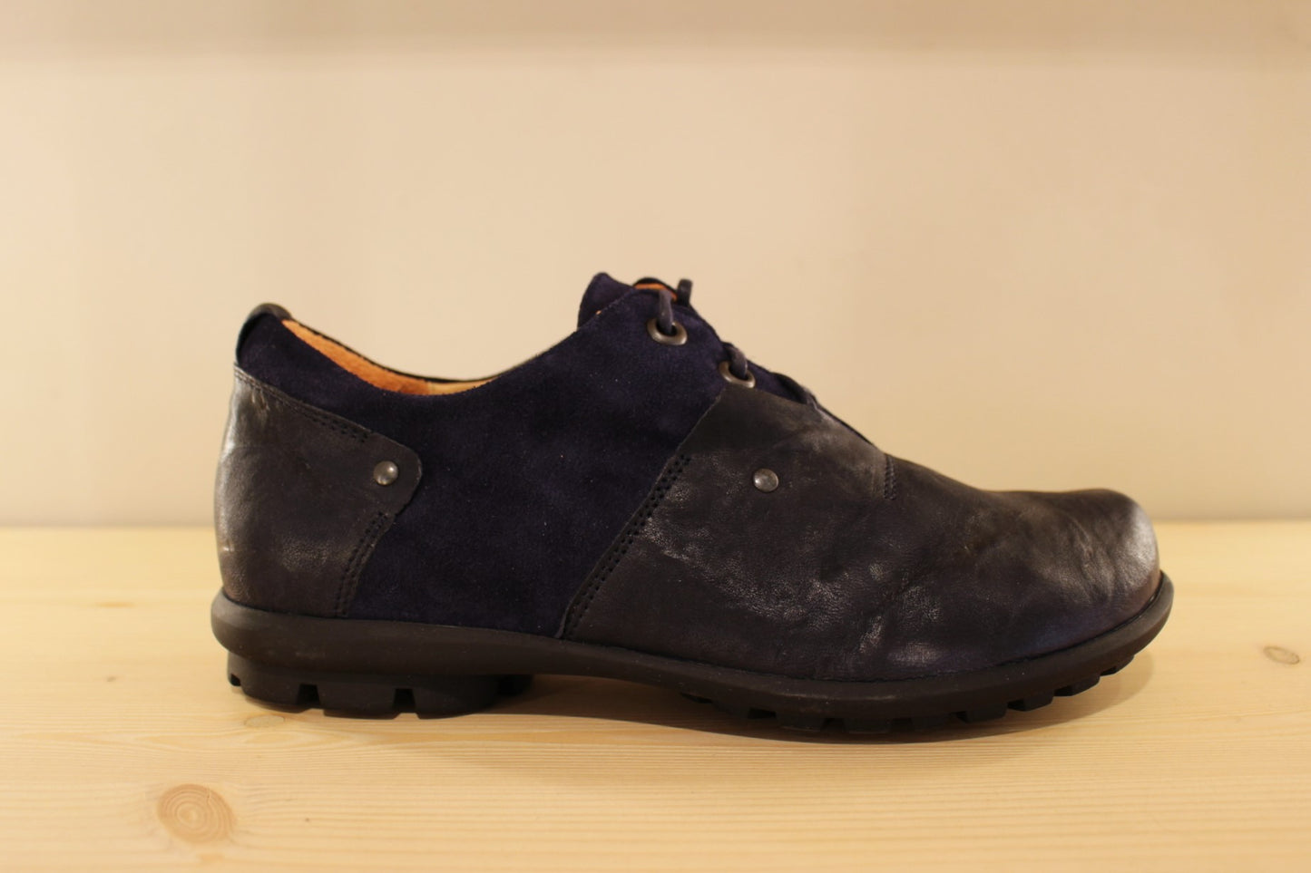 Richelieu en cuir bleu pour homme THINK