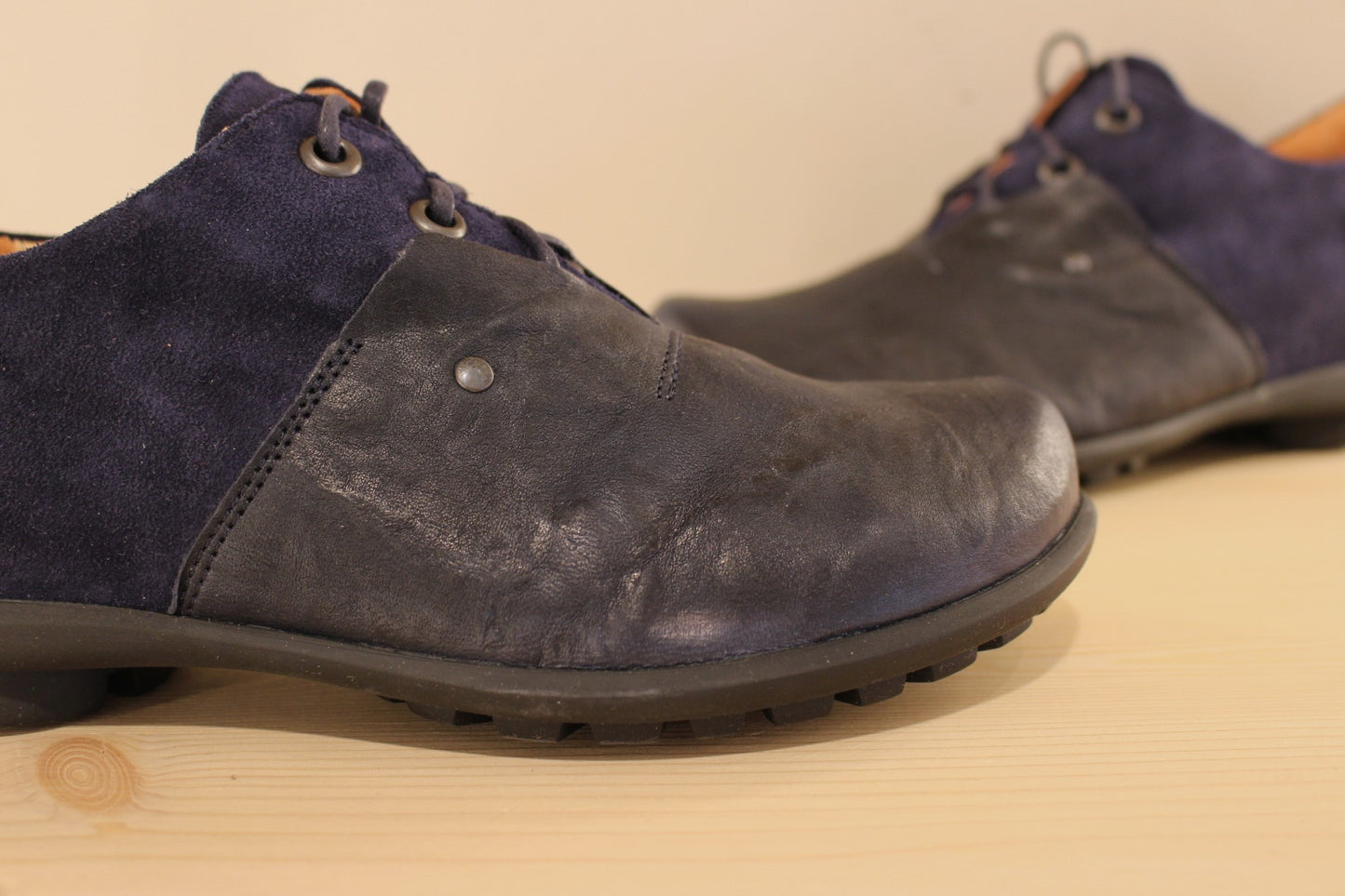Richelieu en cuir bleu pour homme THINK
