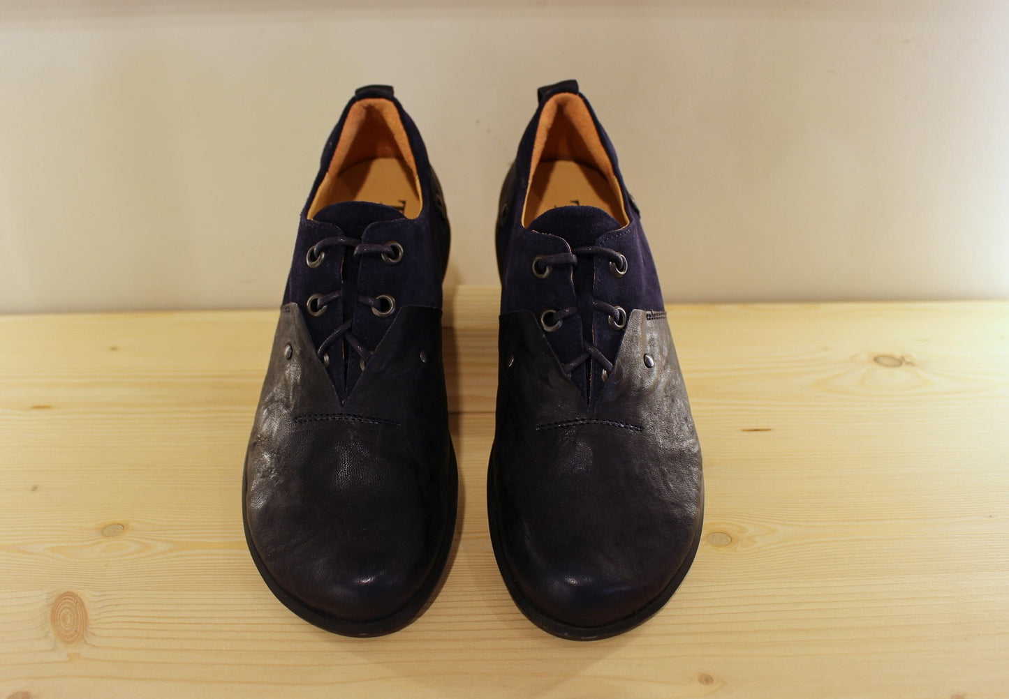 Richelieu en cuir bleu pour homme THINK