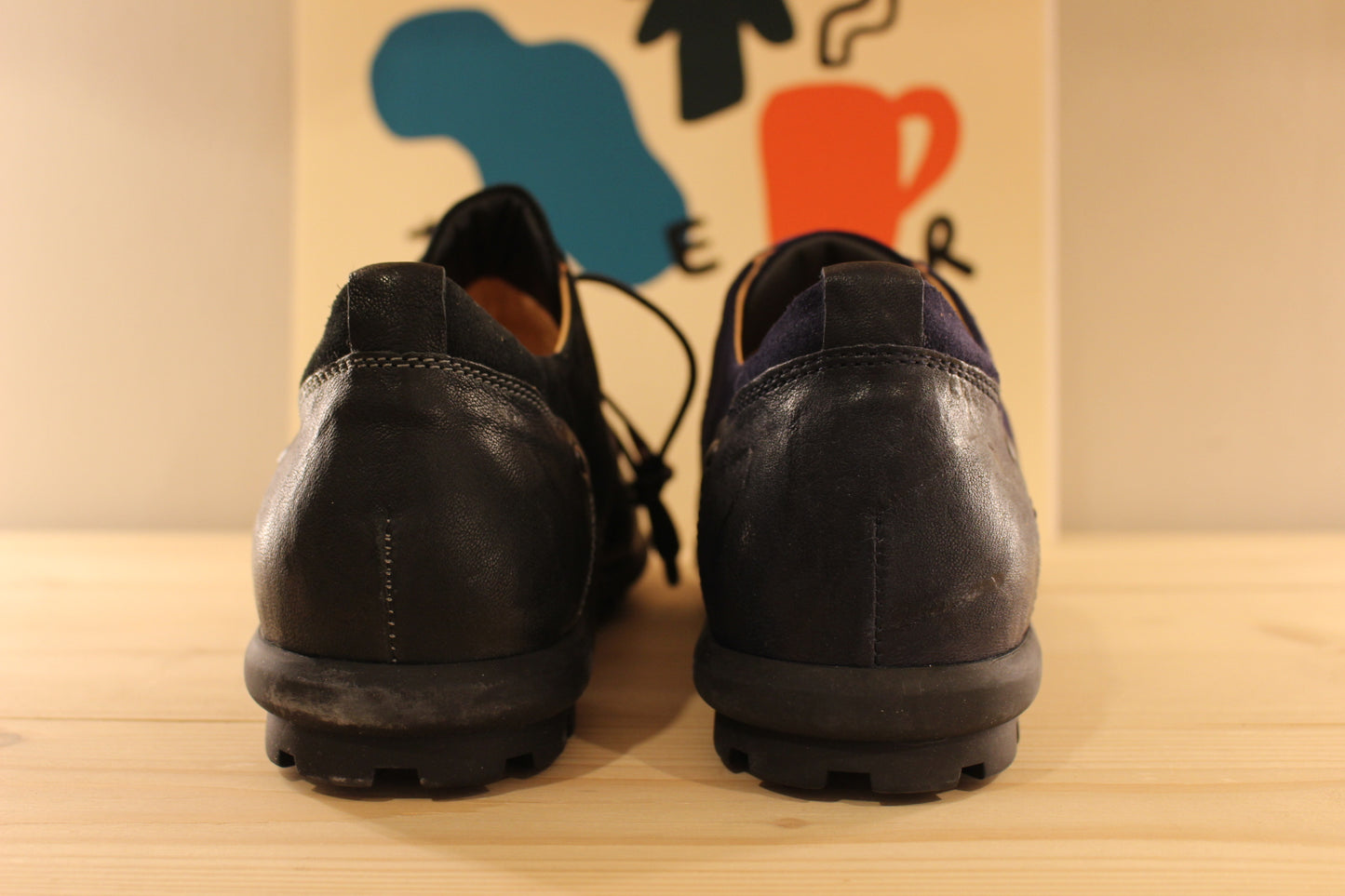Richelieu en cuir bleu ou noir pour homme THINK