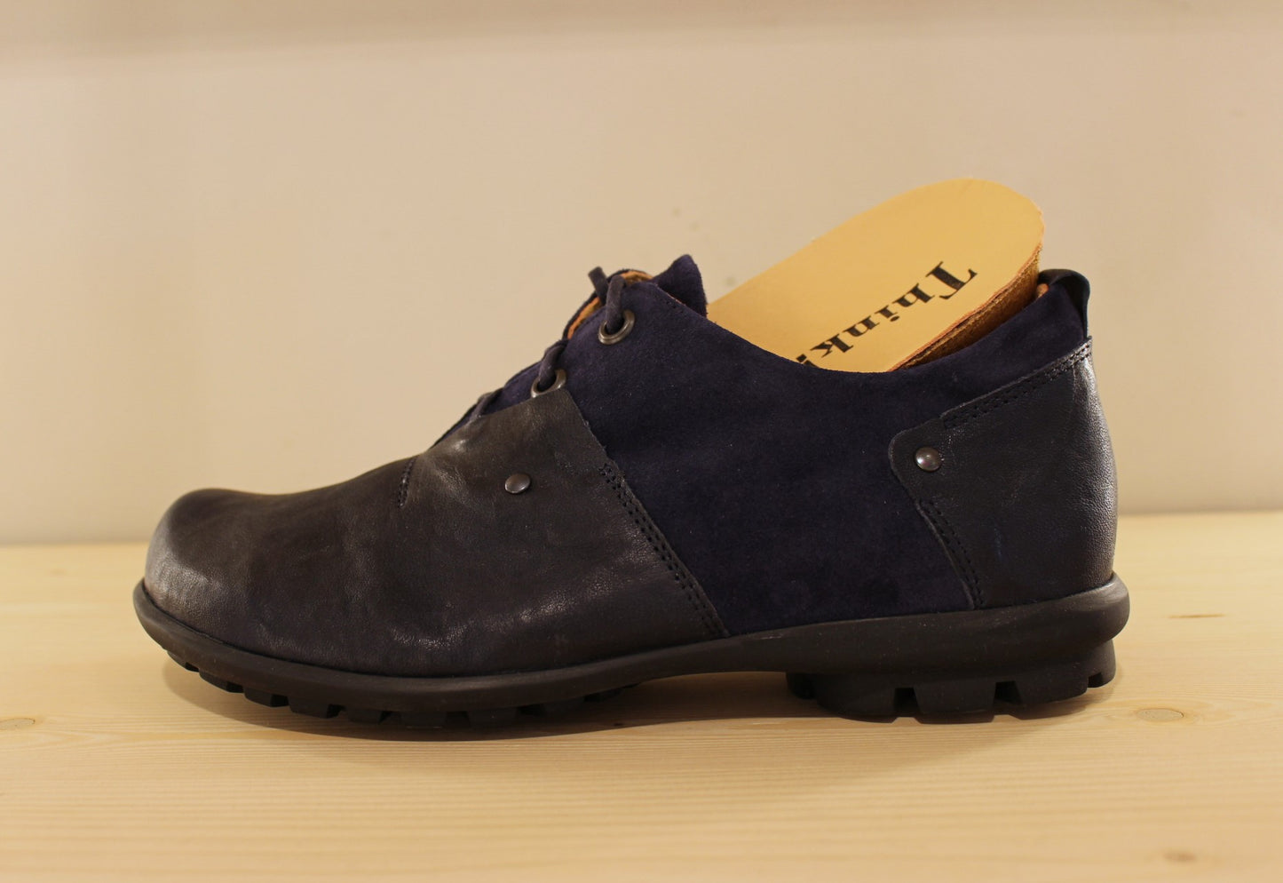 Richelieu en cuir bleu pour homme THINK