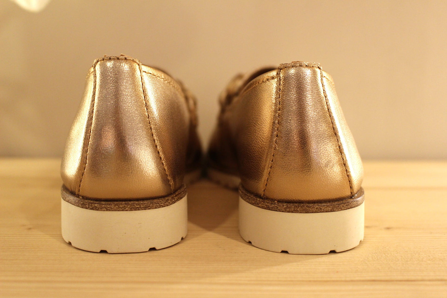 Mocassin cuir de couleur bronze TAMARIS