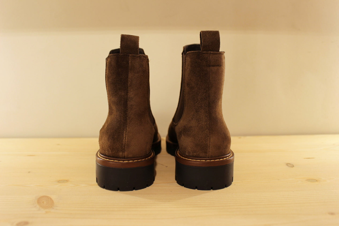 Chelsea pour femme en cuir velours marron semelle crantée ALPE
