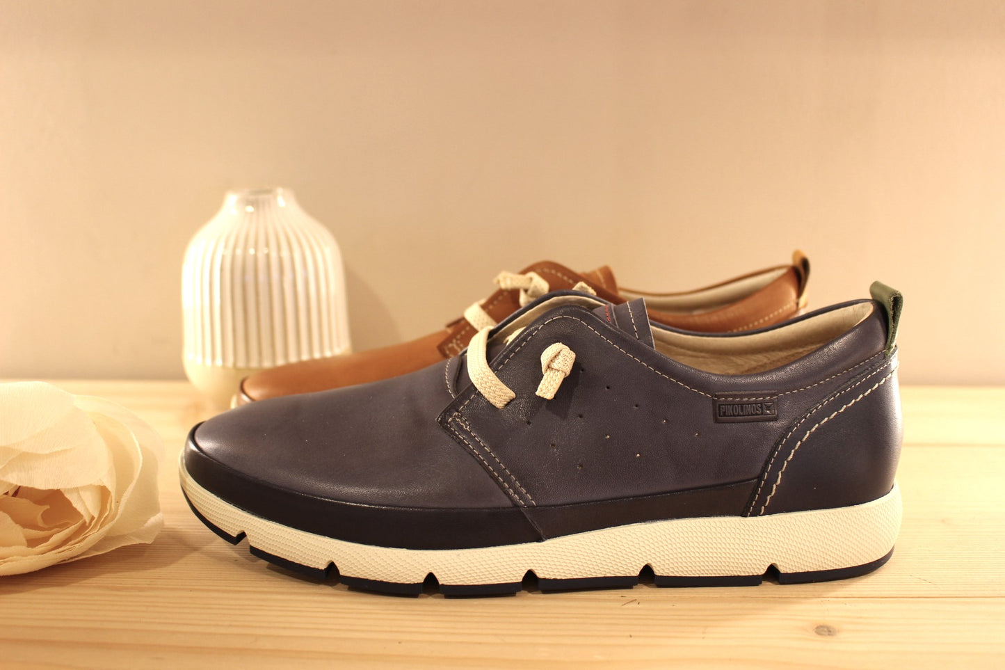 Derby sport cuir bleu ou marron PIKOLINOS