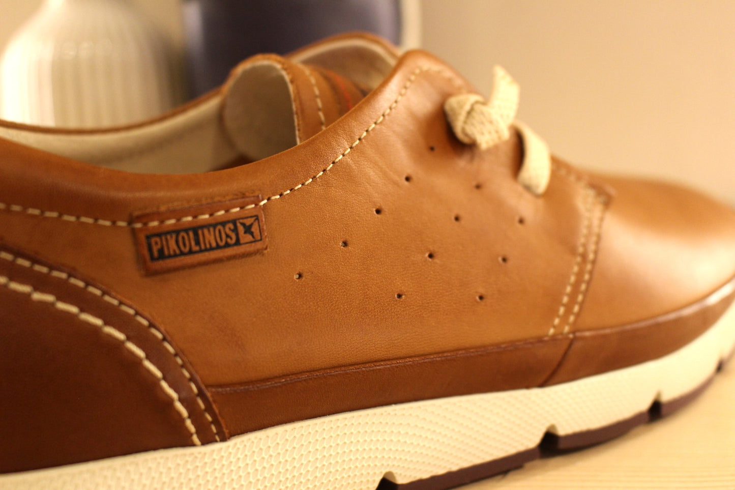 Derby sport cuir bleu ou marron PIKOLINOS