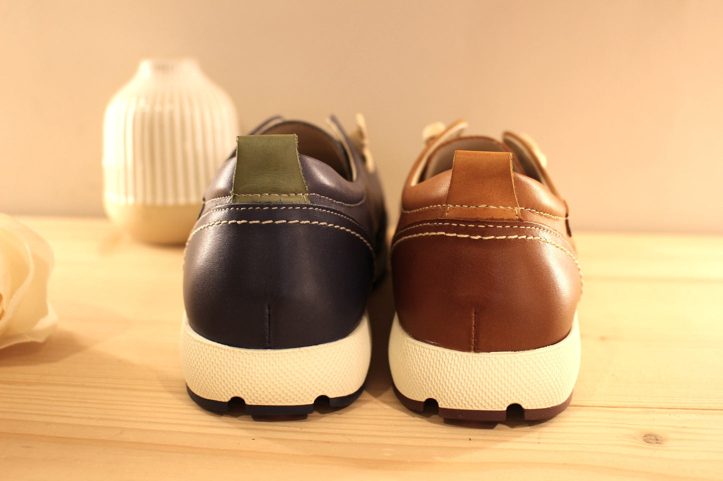 Derby sport cuir bleu ou marron PIKOLINOS
