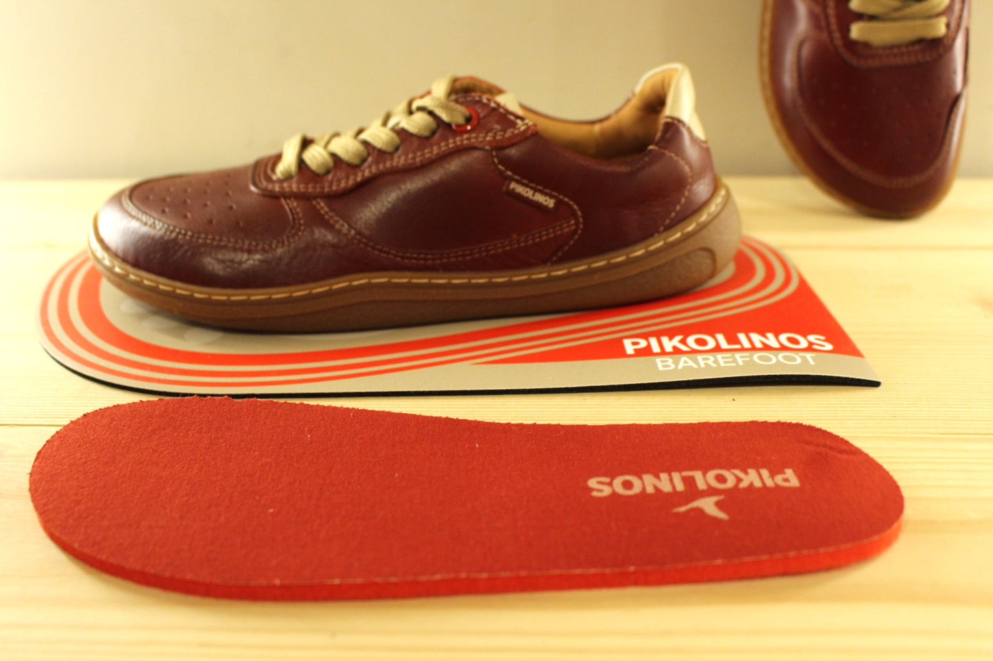 Barefoot en cuir rouge PIKOLINOS