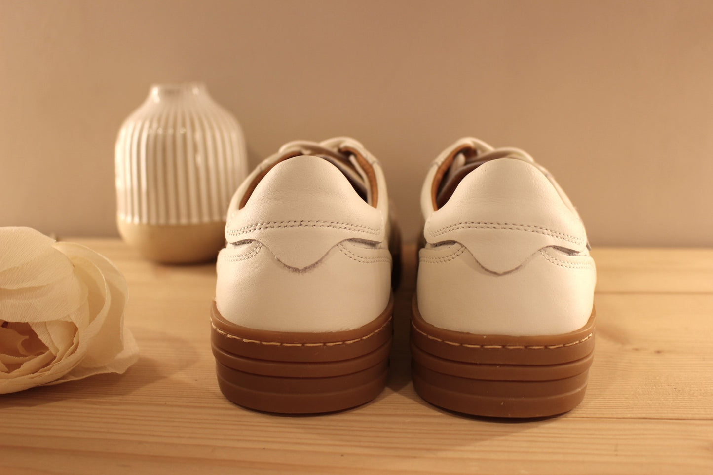 Sneaker cuir blanc semelle amovible PIKOLINOS