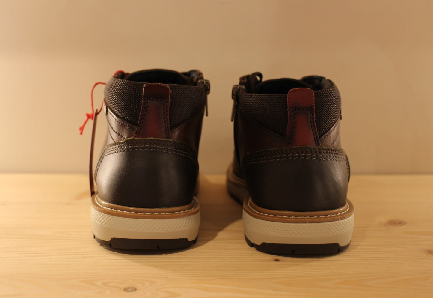 Bottines cuir marron semelle interne amovible et à mémoire de forme PIKOLINOS