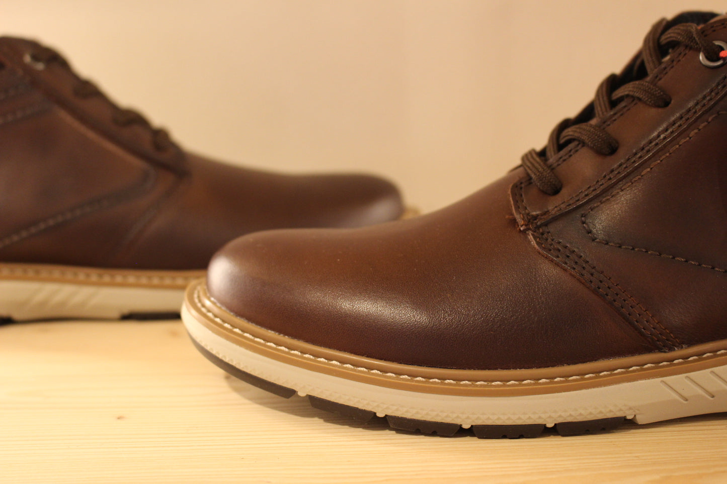 Bottines cuir marron semelle interne amovible et à mémoire de forme PIKOLINOS