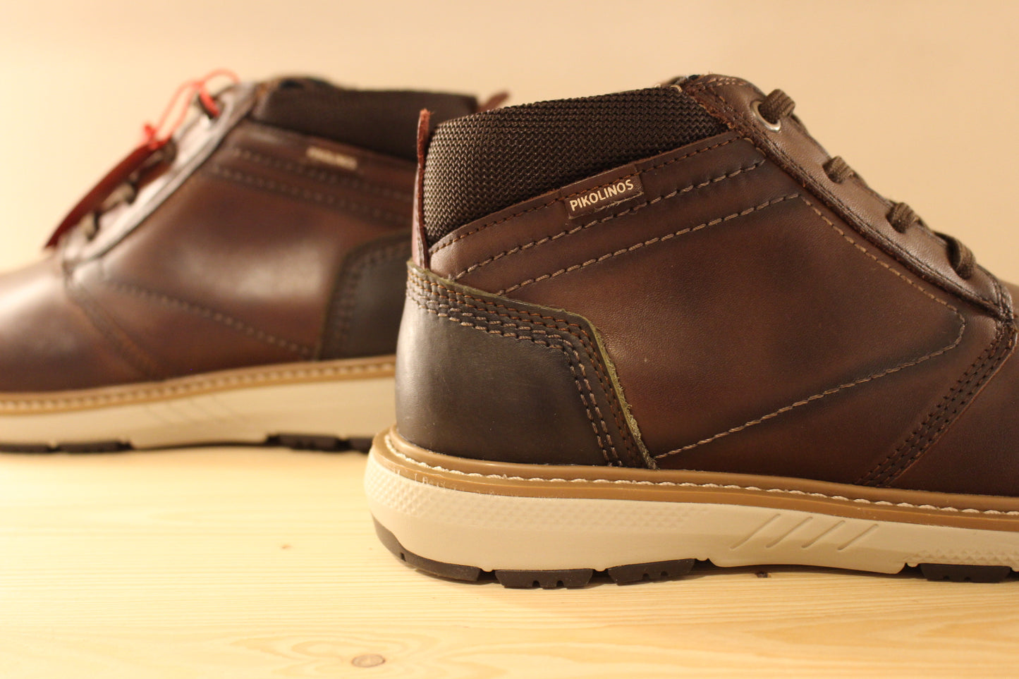 Bottines cuir marron semelle interne amovible et à mémoire de forme PIKOLINOS