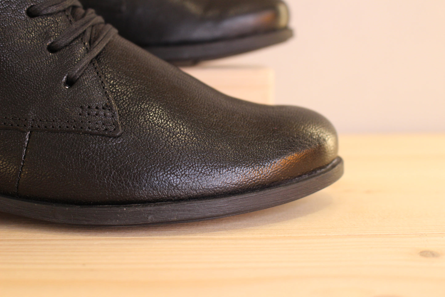 Bottines cuir noir semelles amovibles doublées polaire THINK
