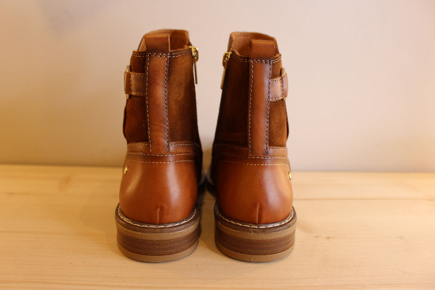 Bottine cuir brandy marron femme PIKOLINOS