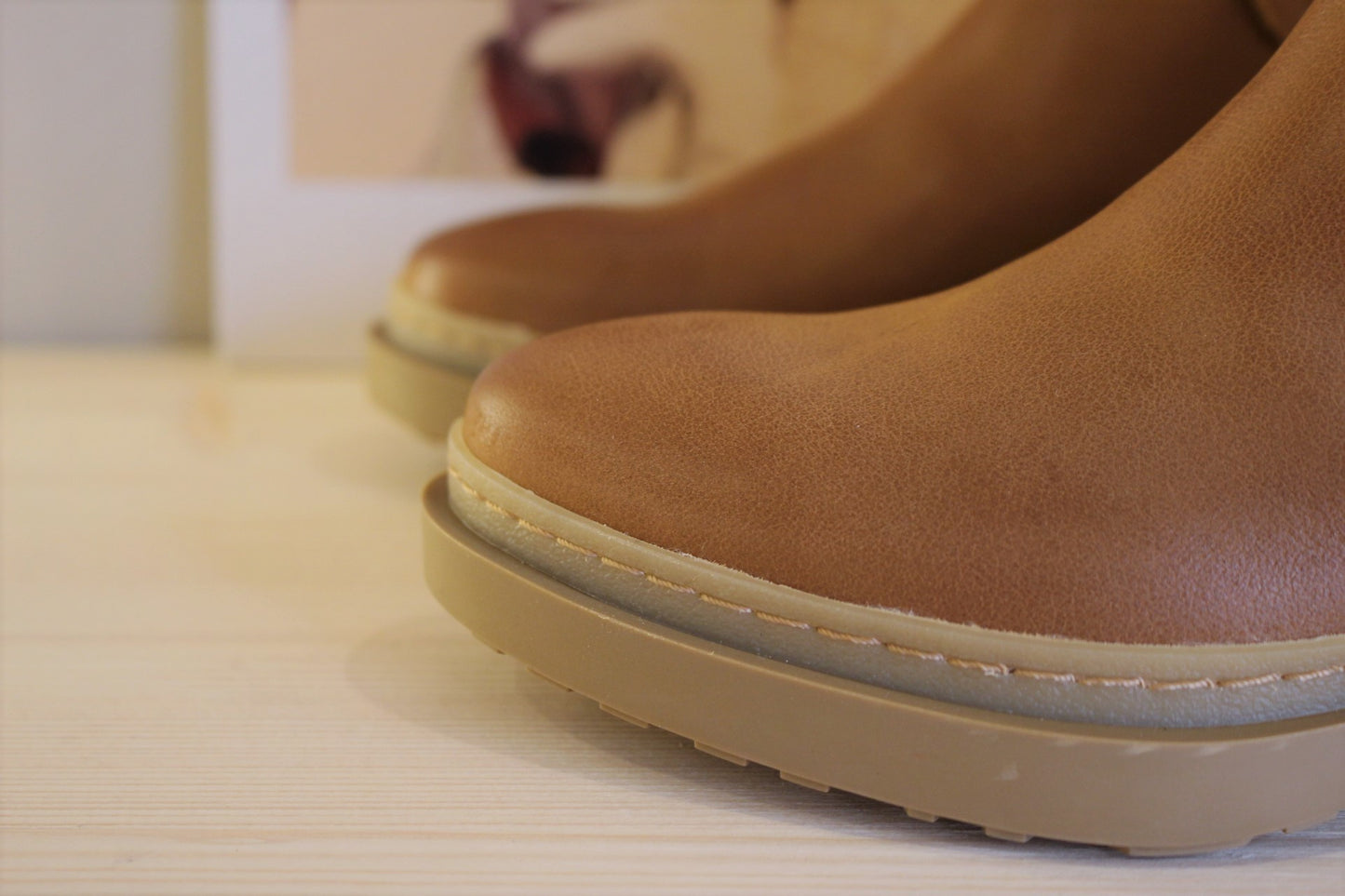 Bottines femme en cuir marron semelle extra légère WONDERS