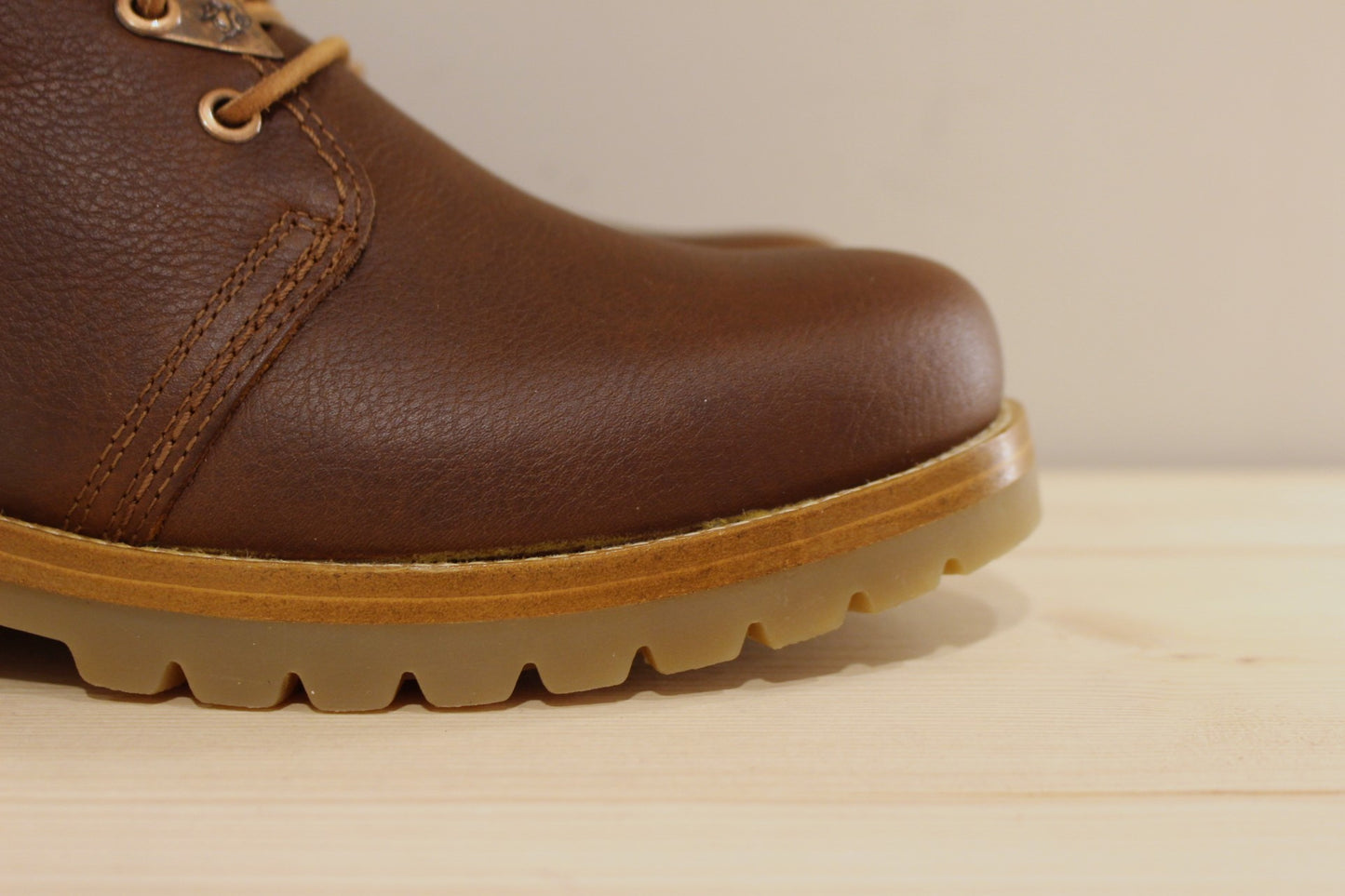 Bottine doublées mouton cuir gras marron couture trépointe et semelles amovibles PANAMA JACK