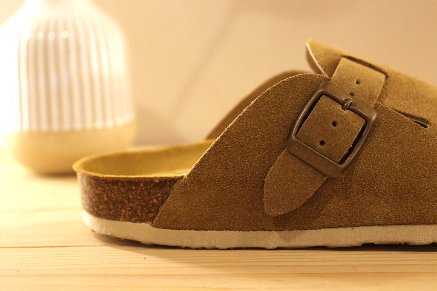 Sabot pour femme en cuir velours semelle anatomique PLAKTON