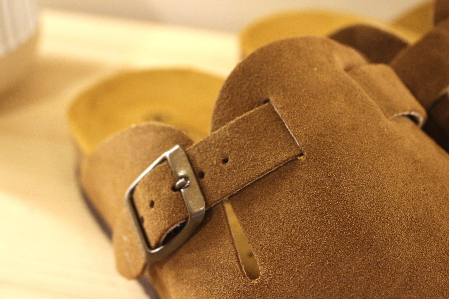 Sabot pour homme en cuir velours semelle anatomique PLAKTON