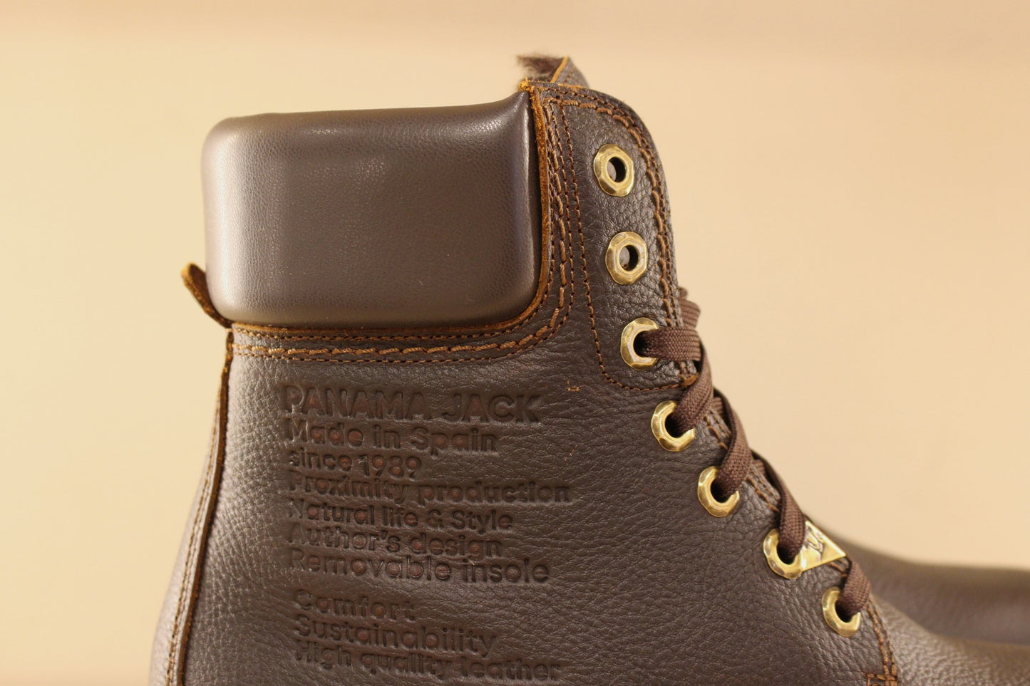 Bottines PANAMA JACK cuir et chaud fourrure acrylique