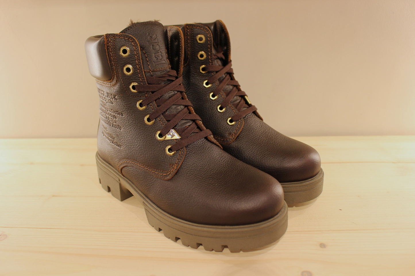 Bottines PANAMA JACK cuir et chaud fourrure acrylique