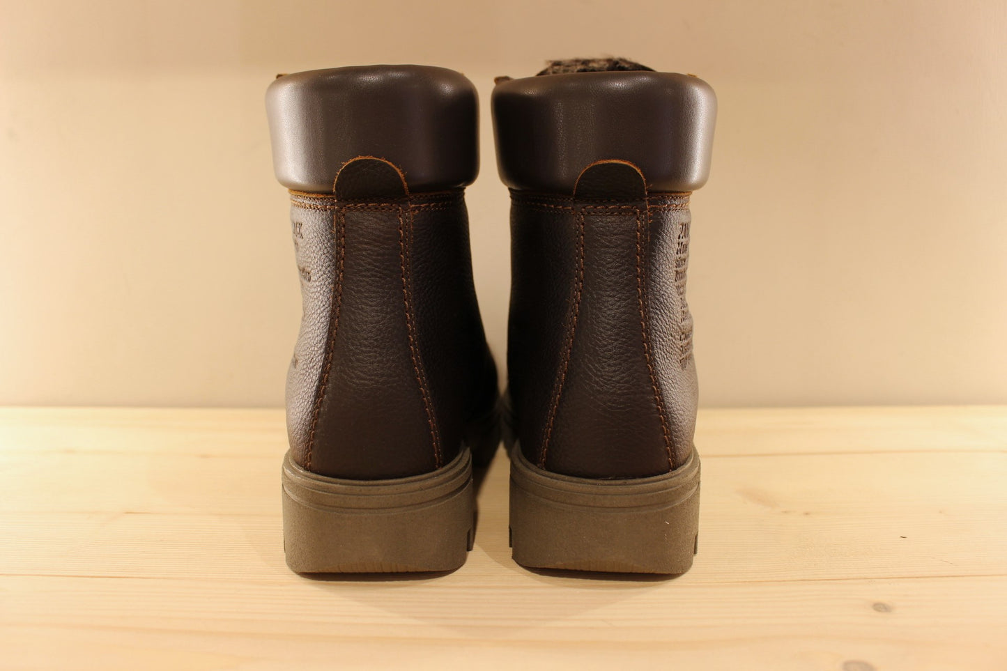 Bottines PANAMA JACK cuir et chaud fourrure acrylique