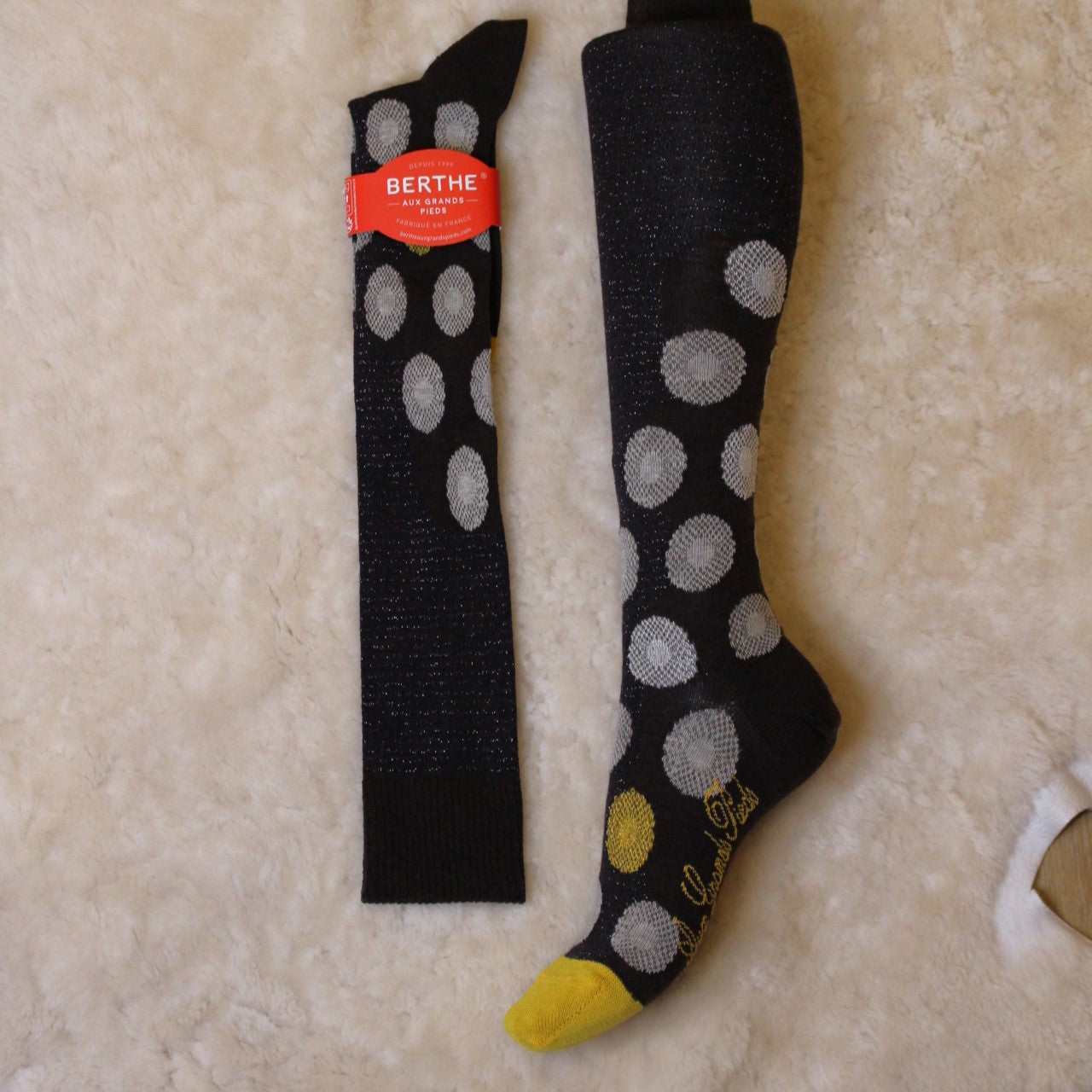 Chaussette longue laine de chez Berthe aux Grands pieds