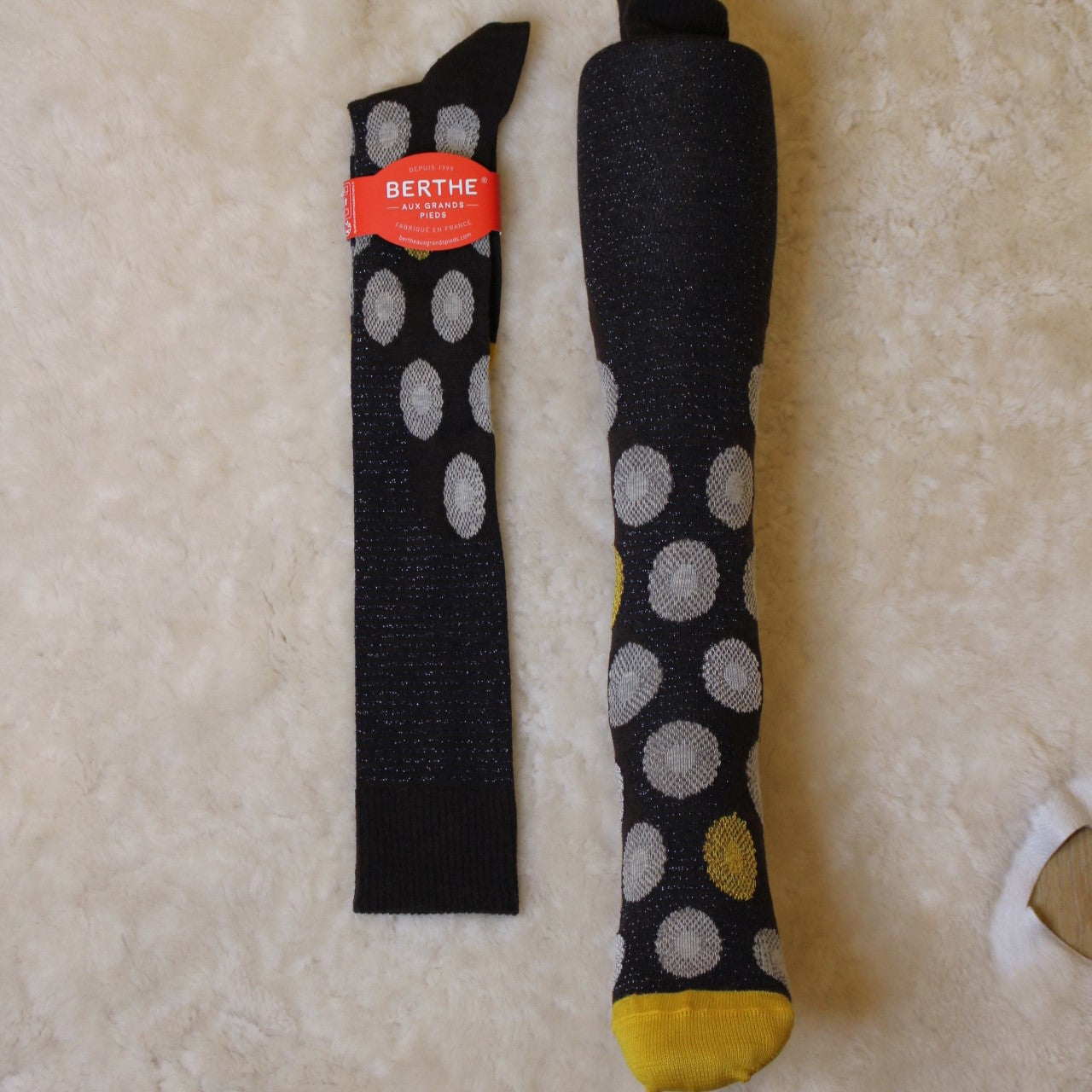 Chaussette longue laine de chez Berthe aux Grands pieds