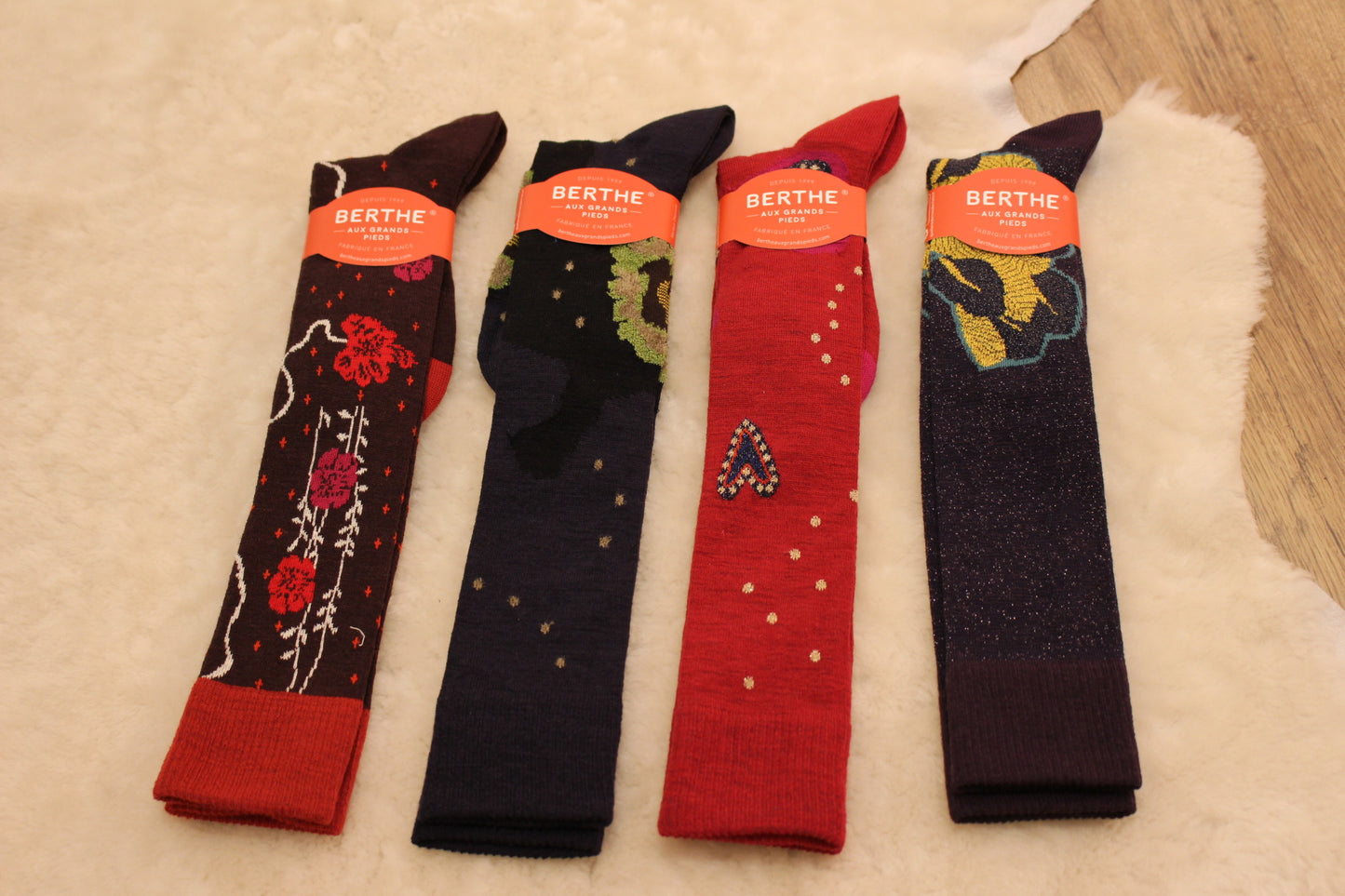 Chaussettes longues laine BERTHE AUX GRANDS PIEDS