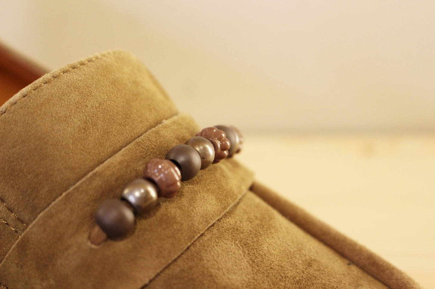 Mocassin femme cuir noir ou argile MAMZELLE