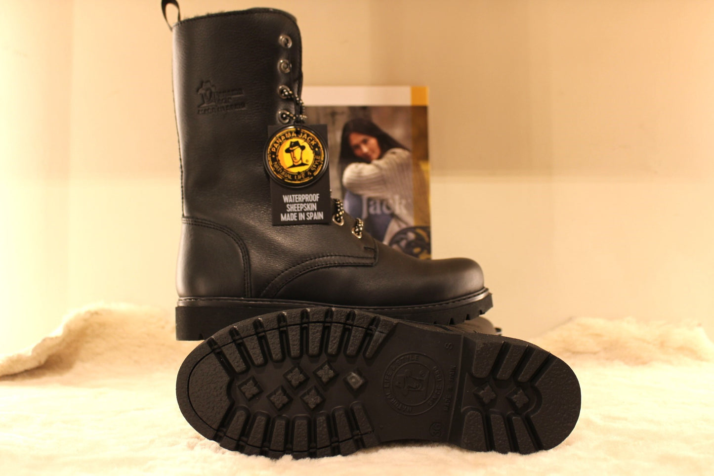 Bottes doublées mouton cuir traité waterproof PANAMA JACK