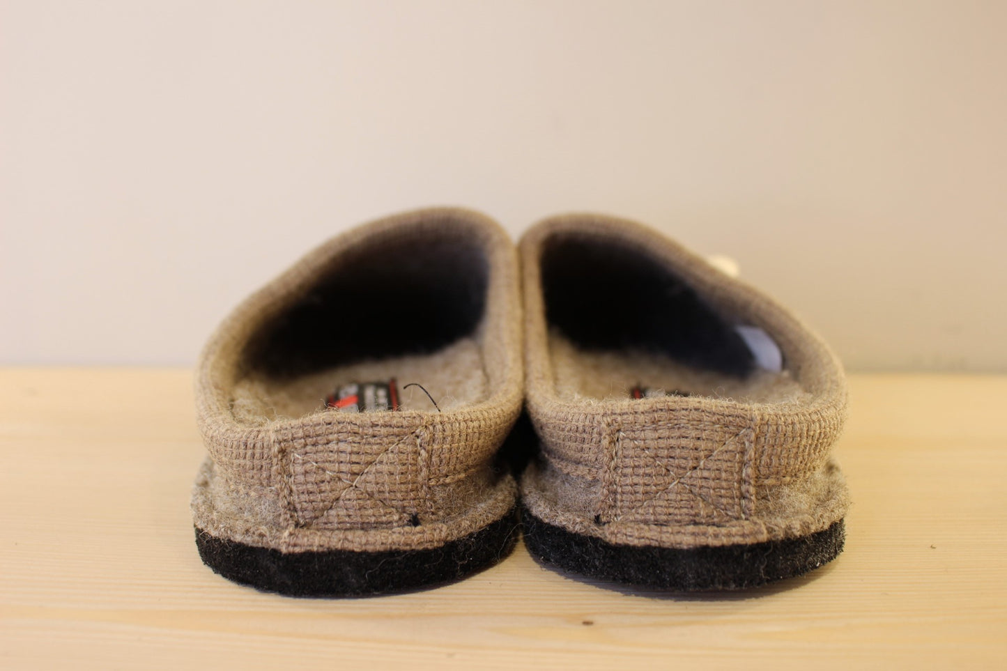 Chausson femme pur laine beige HAFLINGER