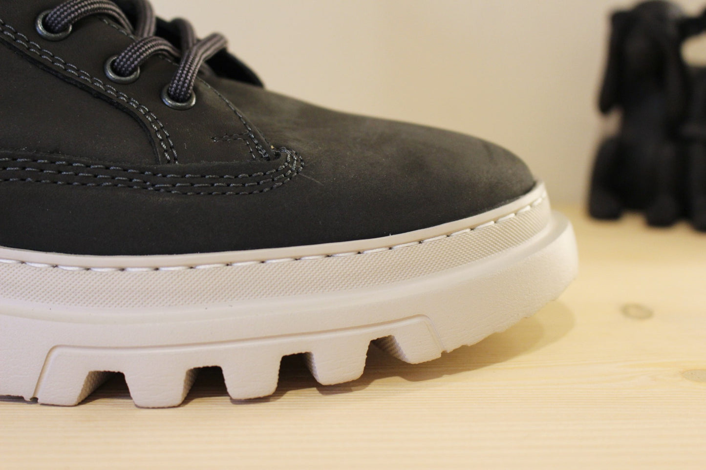 Bottines cuir gras gris LLOYD semelle amovible