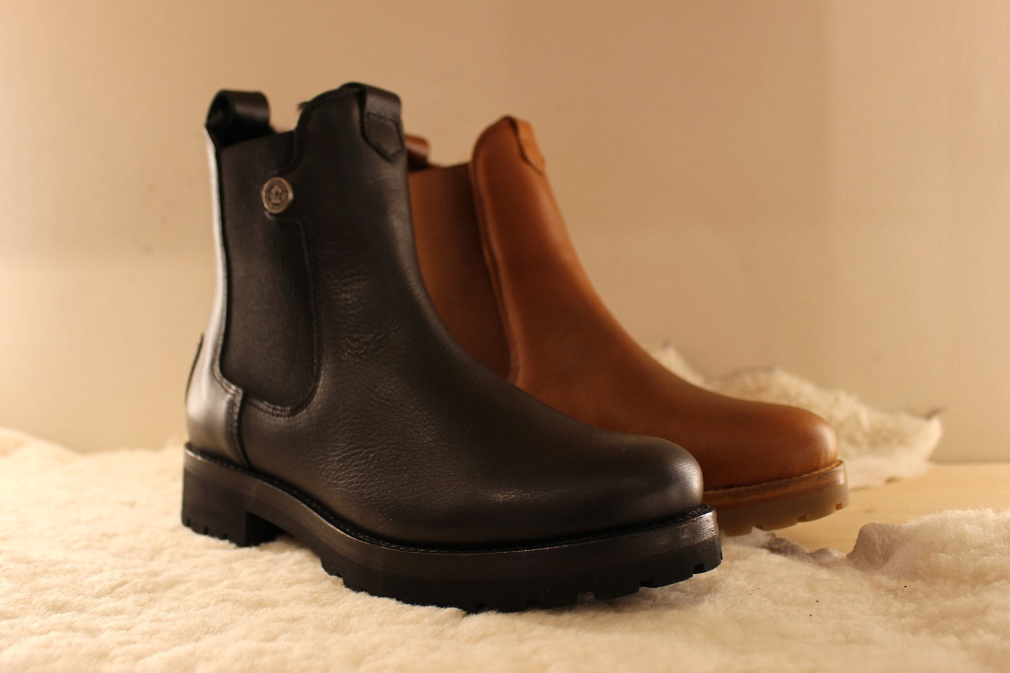 Chelsea cuir traité waterproof et doublées mouton PANAMA JACK
