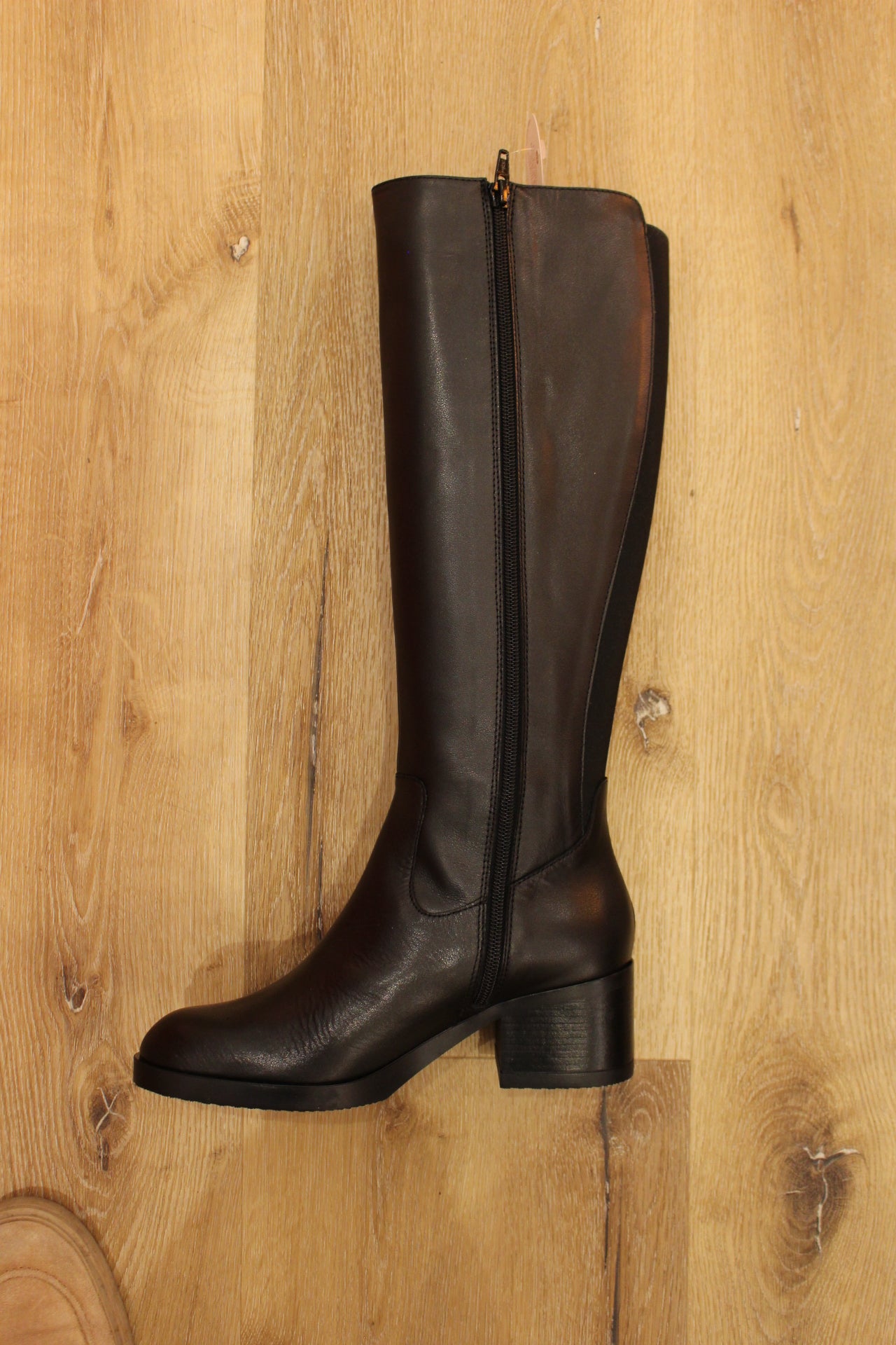 Bottes cavalières en curi noir WONDERS