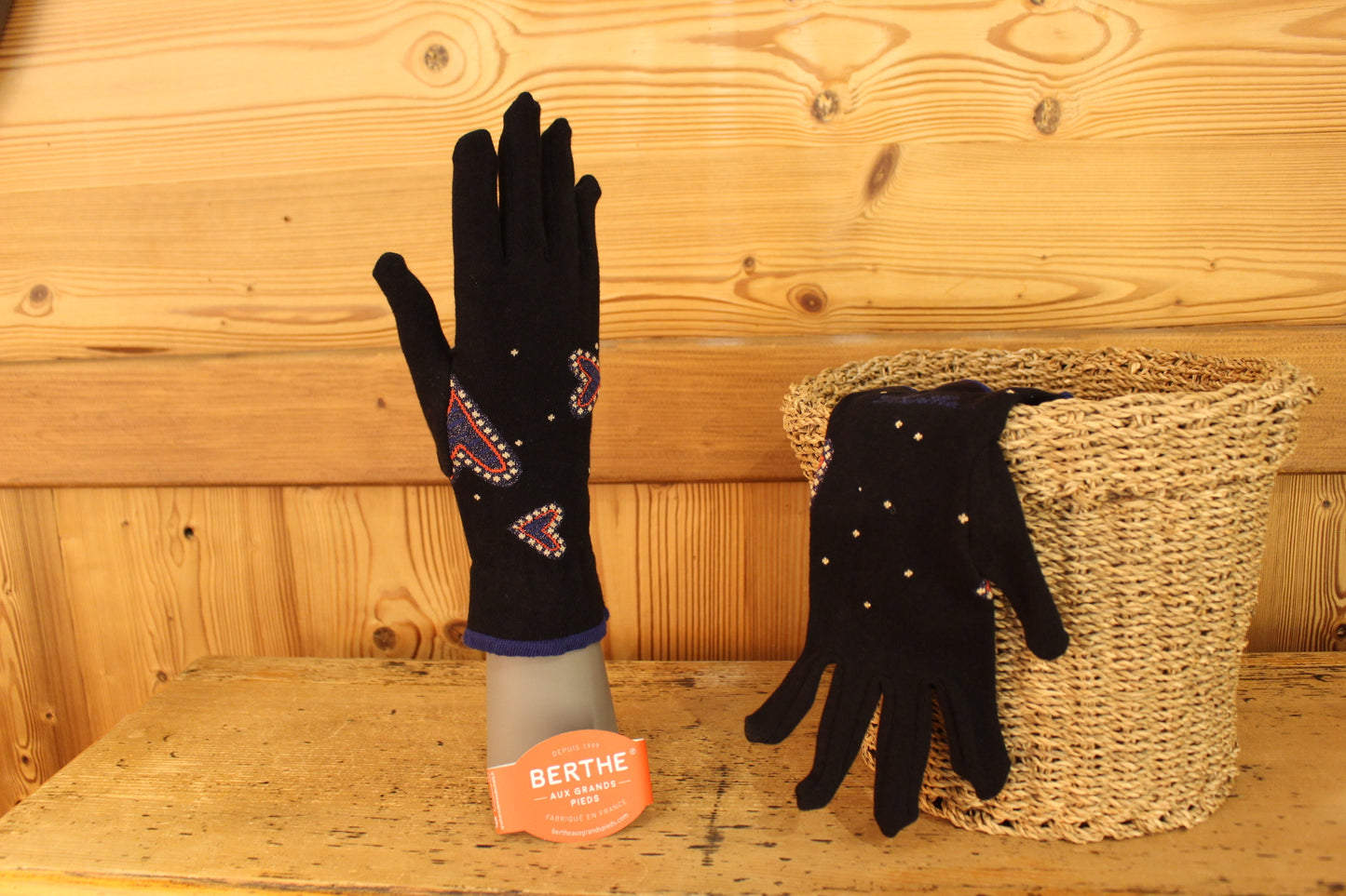 Gants coton femme fabrication française BERTHE AUX GRANDS PIEDS