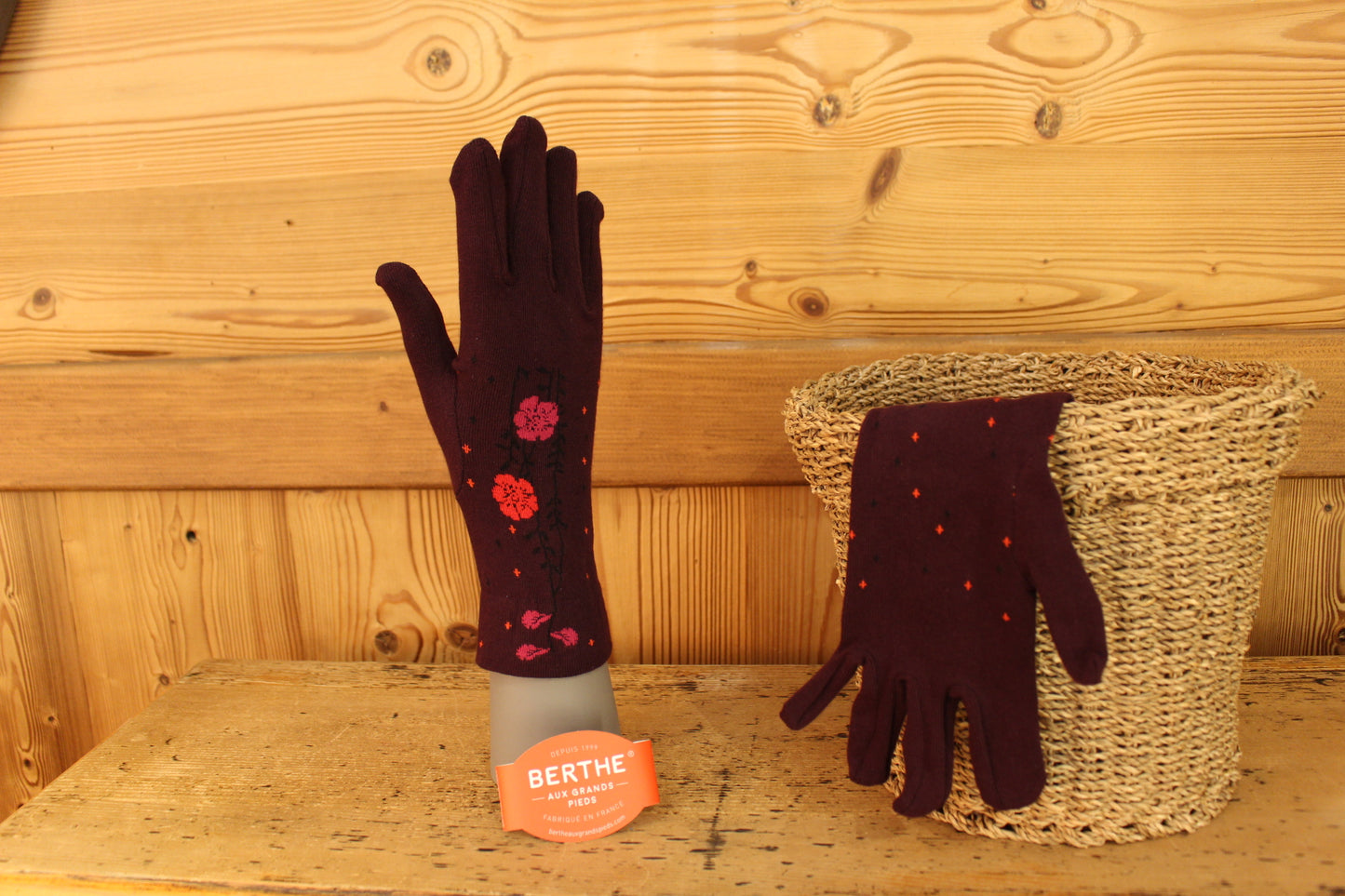Gants coton femme fabrication française BERTHE AUX GRANDS PIEDS