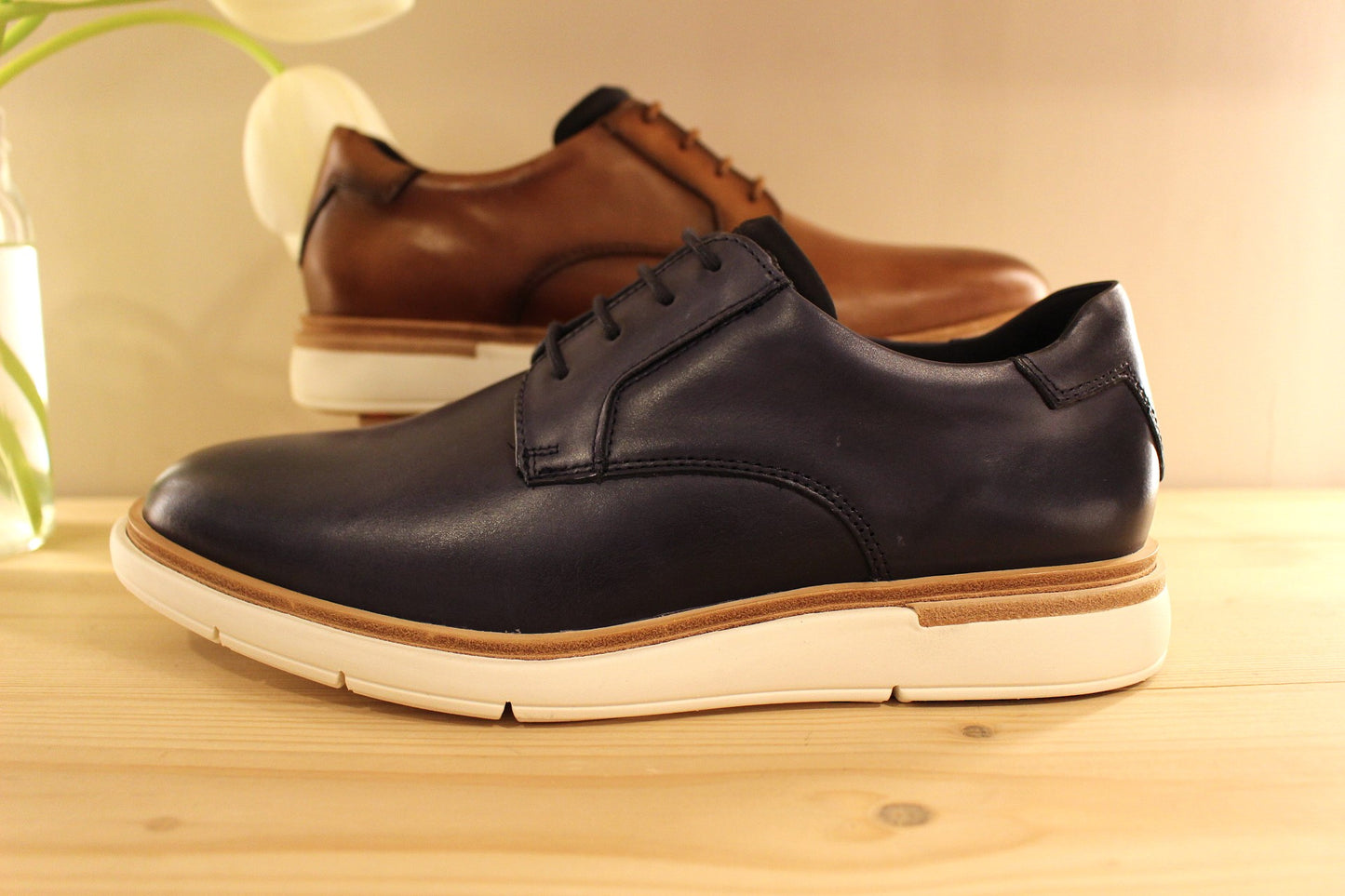Derby sport camel ou bleu avec semelles amovibles LLOYD