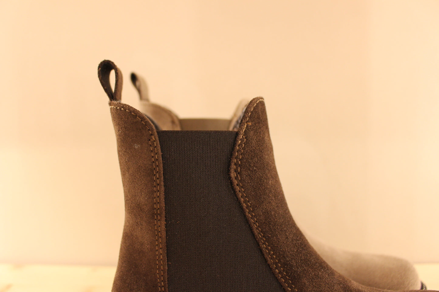 Chelsea cuir velours marron ou taupe TAMARIS