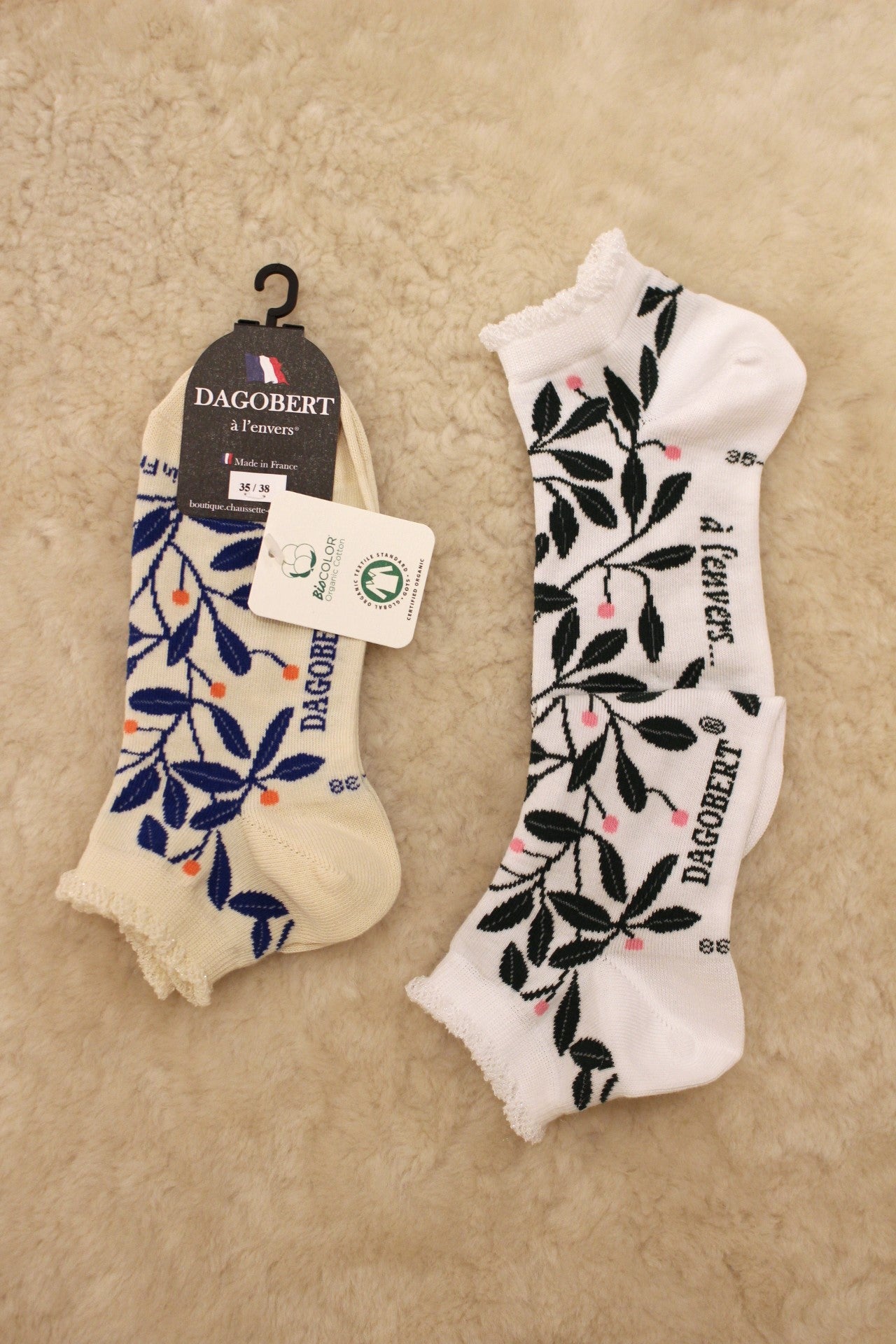 CHAUSSETTES DAGOBERT FEUILLES