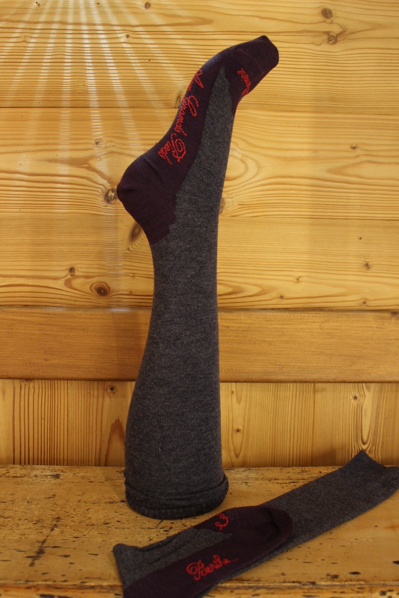 Longues chaussettes homme en cachemire et laine fabriqué france BERTHE AUX GRANDS PIEDS