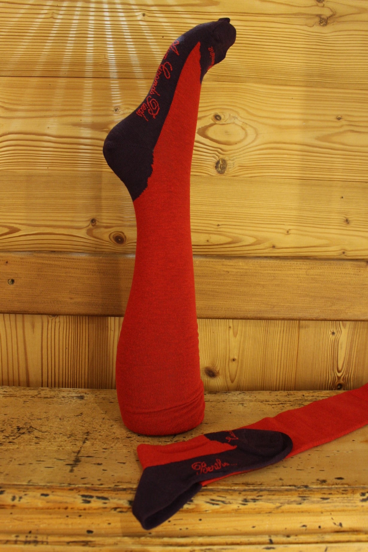 Longues chaussettes homme en cachemire et laine fabriqué france BERTHE AUX GRANDS PIEDS