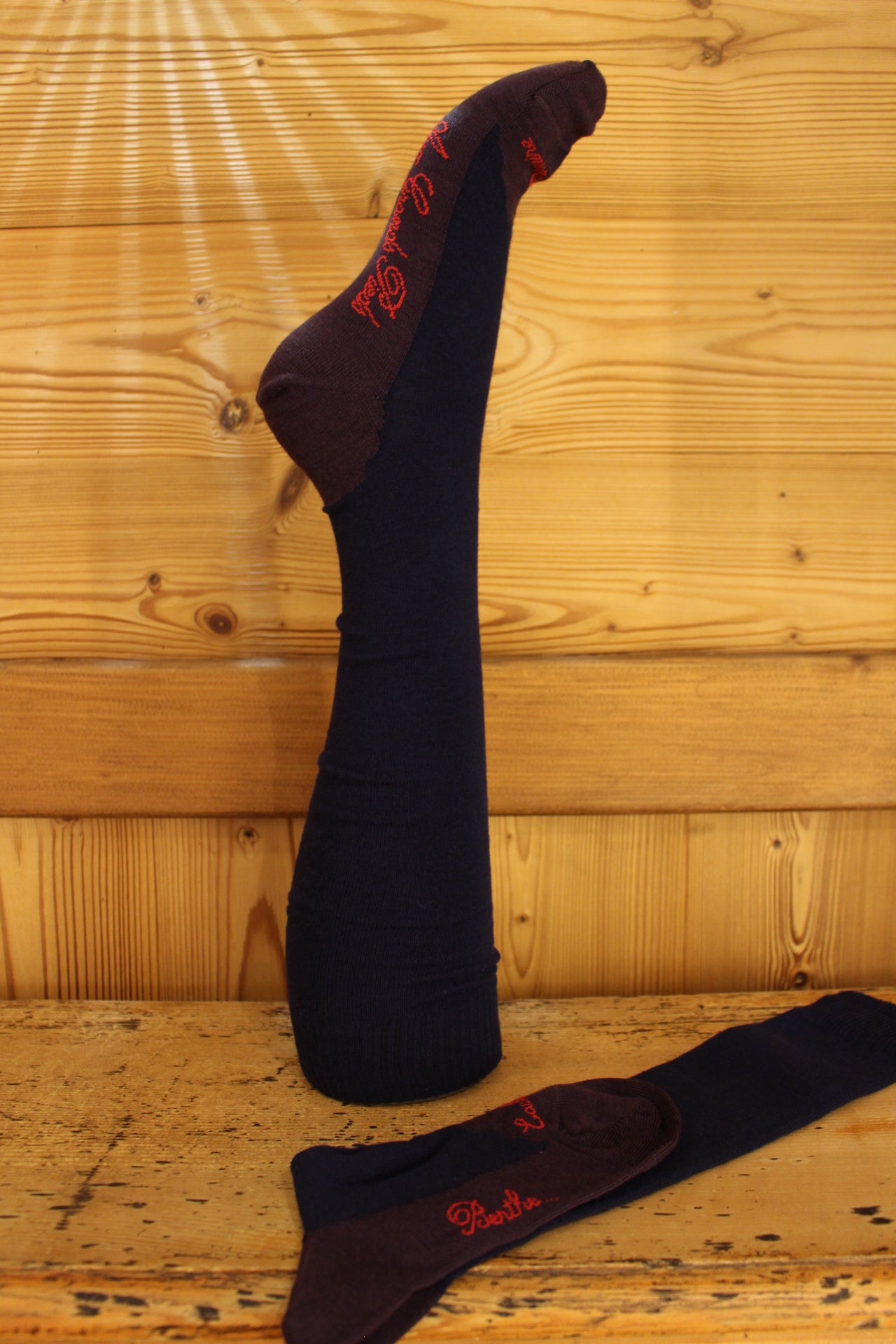 Longues chaussettes homme en cachemire et laine fabriqué france BERTHE AUX GRANDS PIEDS