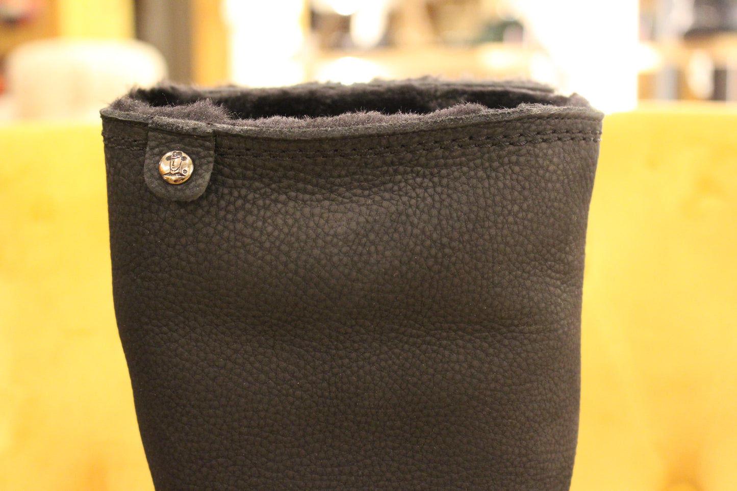 Botte réversible en cuir gras nubuck noir PANAMA JACK