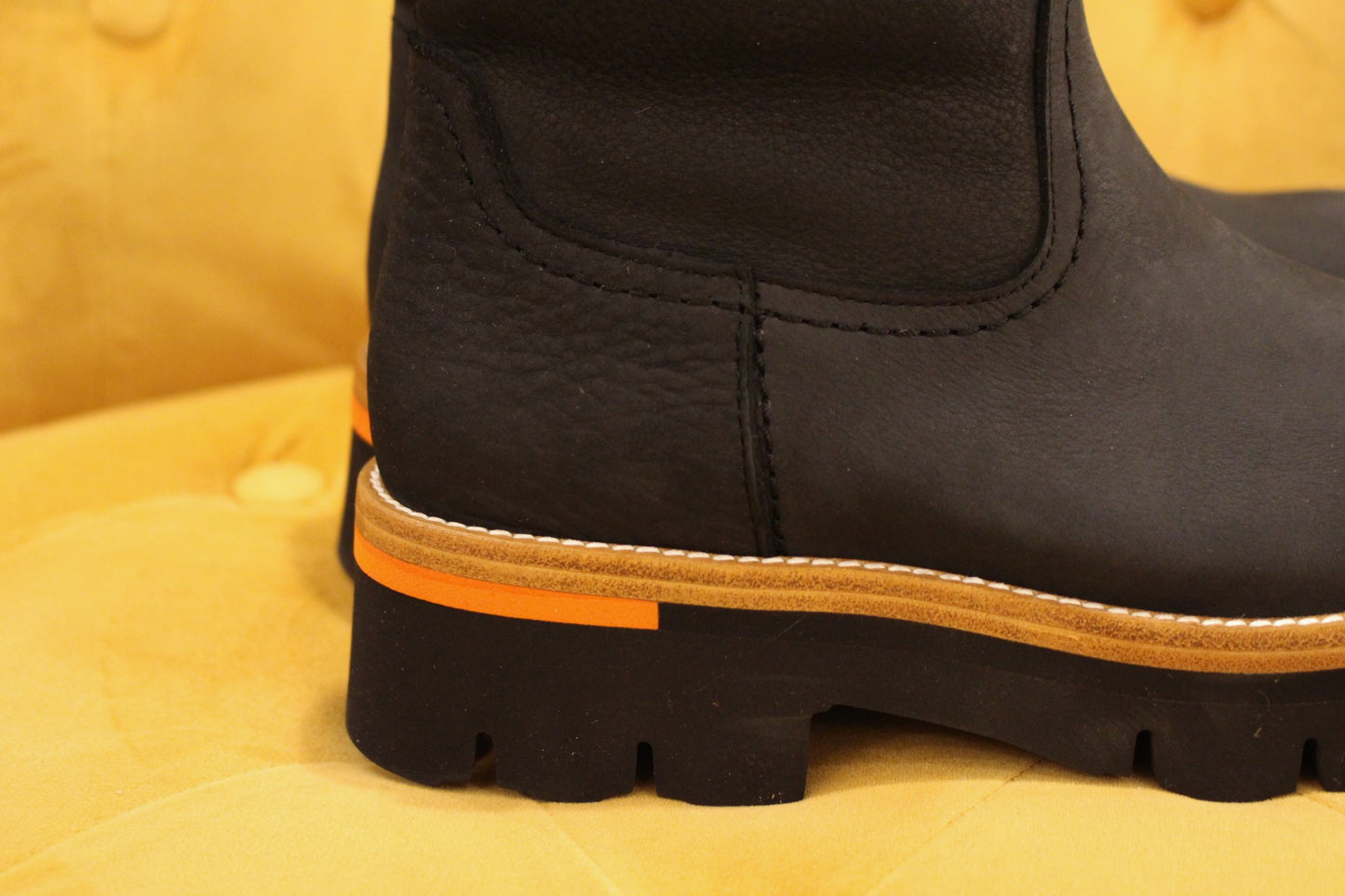 Botte réversible en cuir gras nubuck noir PANAMA JACK