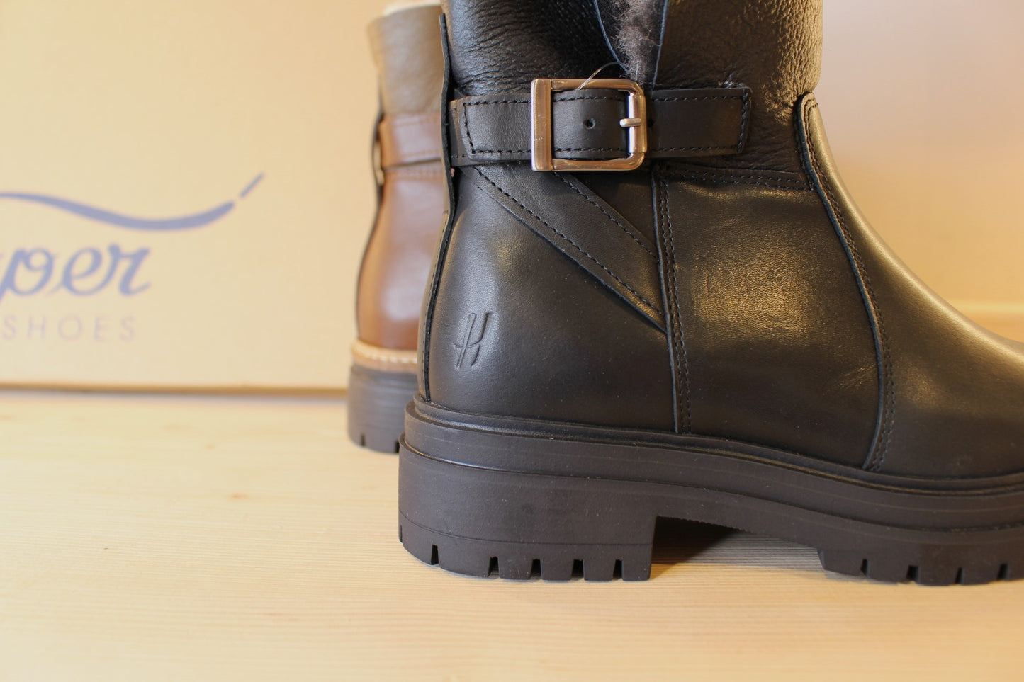 Bottines cuir et laine semelle crantée et isolante HOOPER