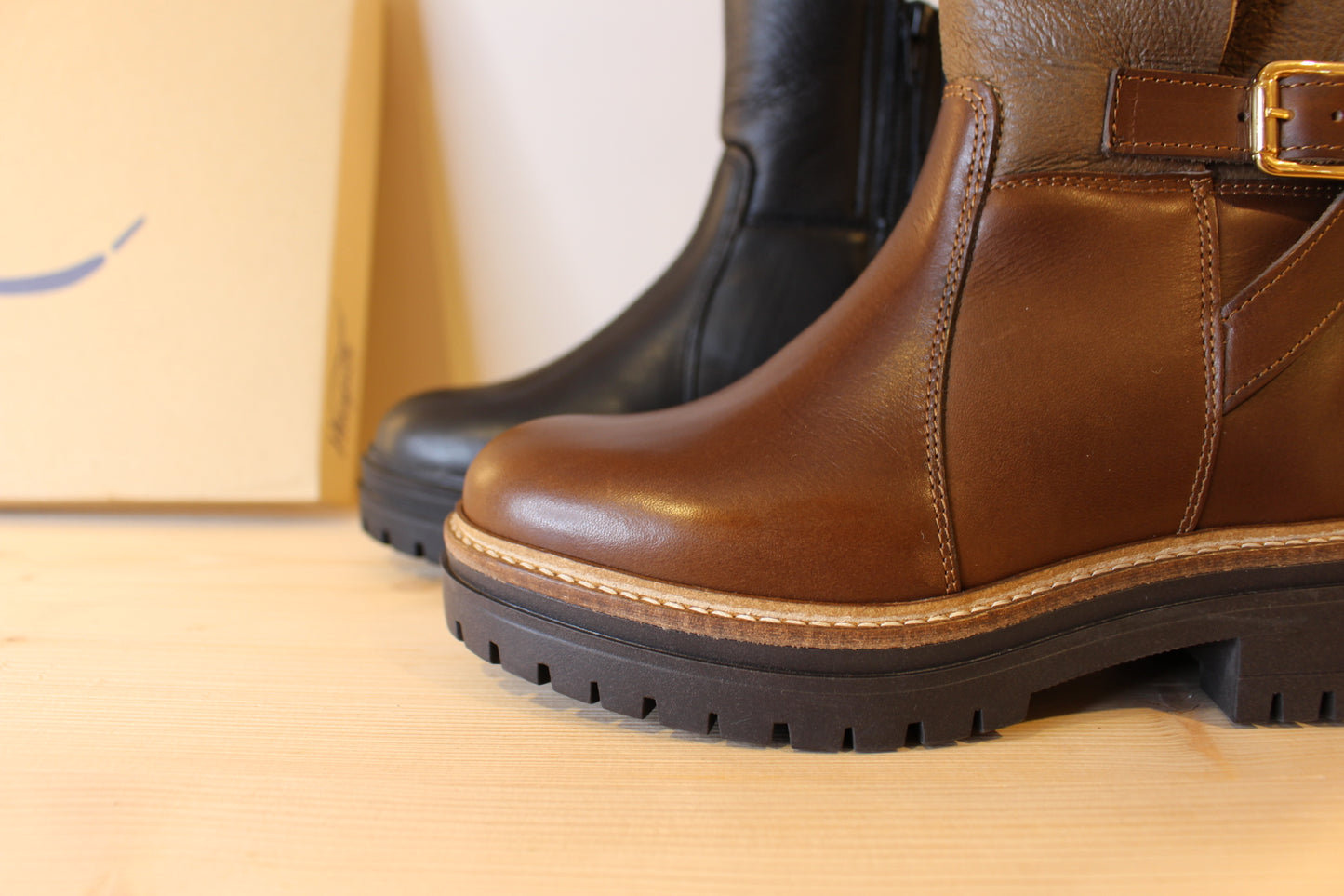 Bottines cuir et laine semelle crantée et isolante HOOPER