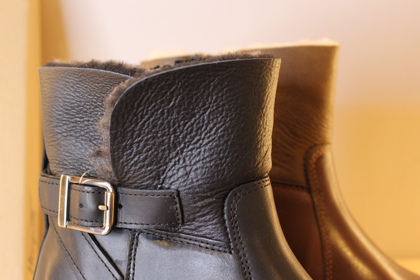 Bottines cuir et laine semelle crantée et isolante HOOPER