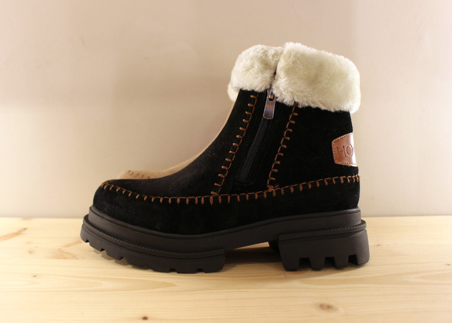 Bottines chaudes deux zips HOOPER