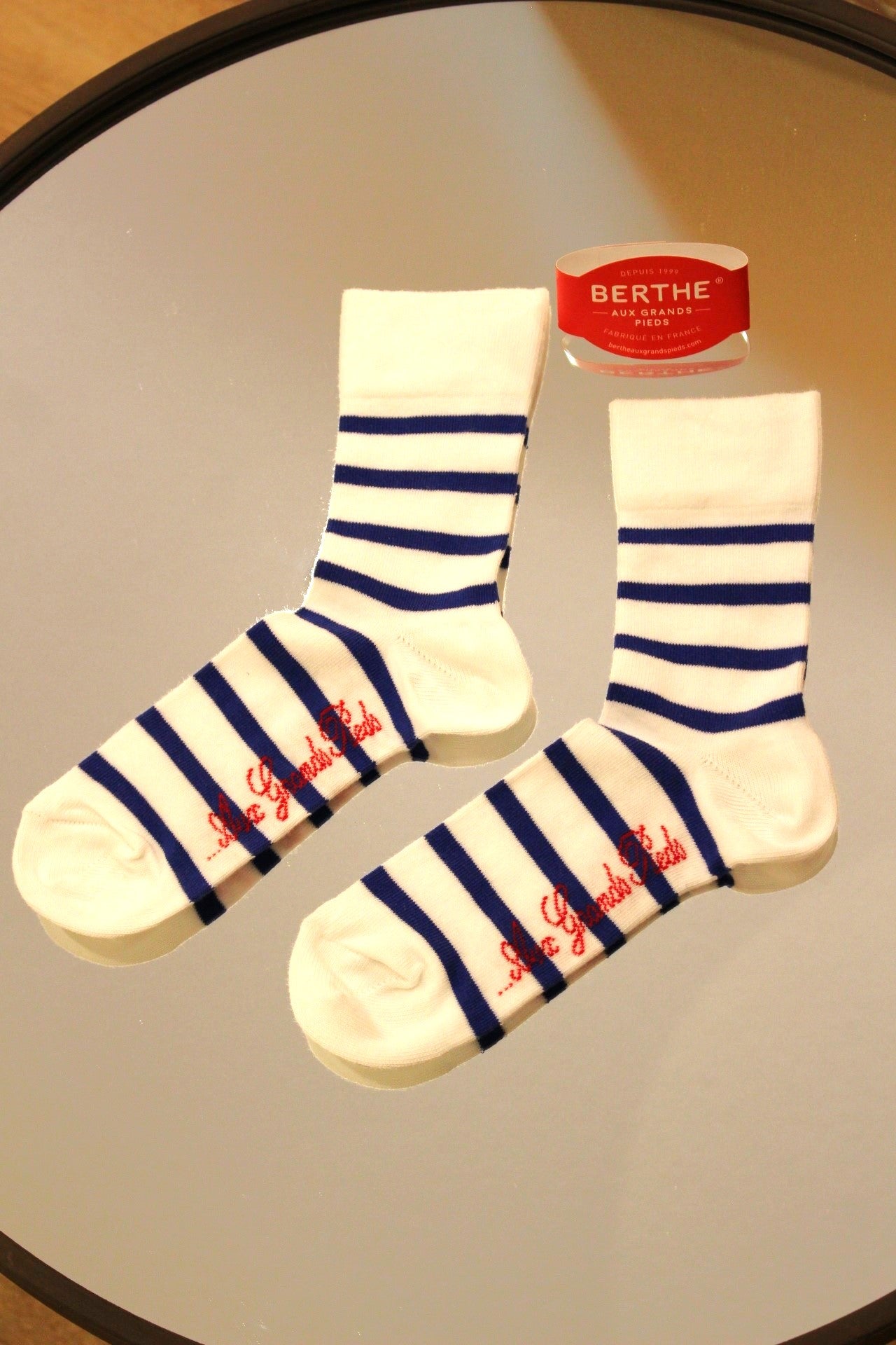 Chaussettes coton marinières BERTHE AUX GRANDS PIEDS